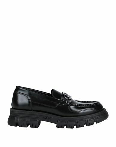 Karl Lagerfeld Woman Loafers Black Soft Leather Cover