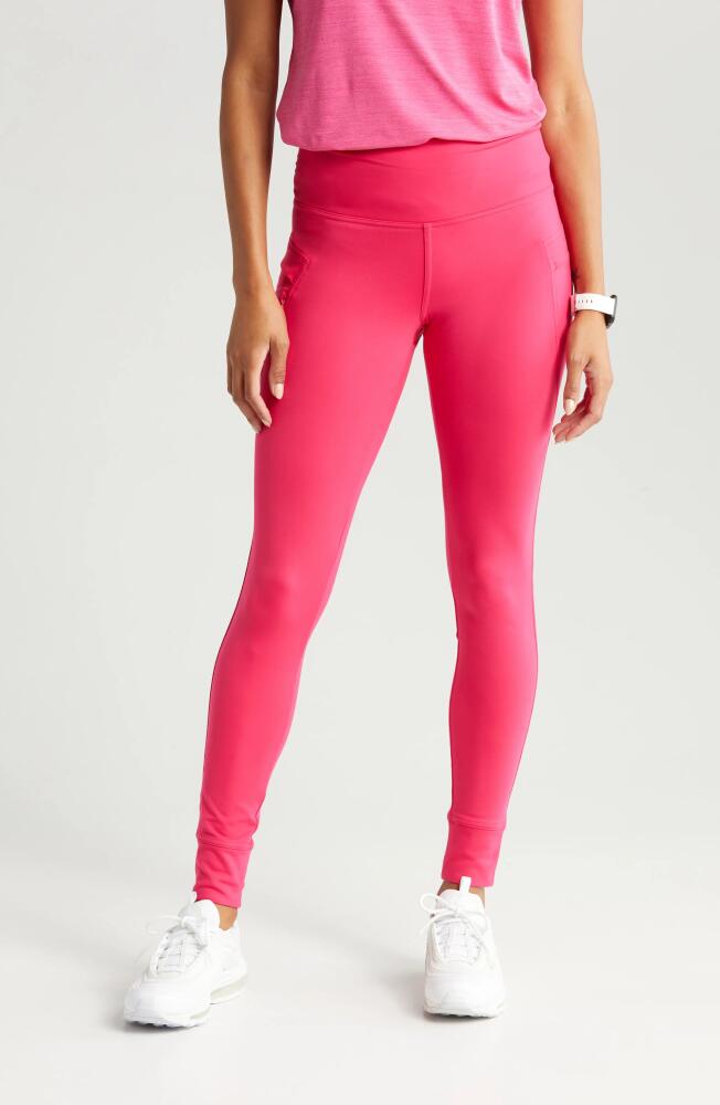 zella Fleece Lined Performance Pocket Leggings in Pink Bright Cover