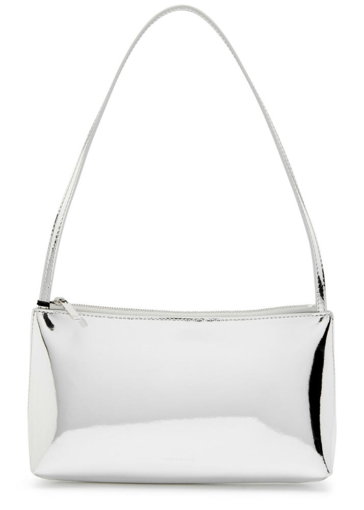 Mansur Gavriel Gaia Metallic Patent Leather Shoulder bag - Silver Cover