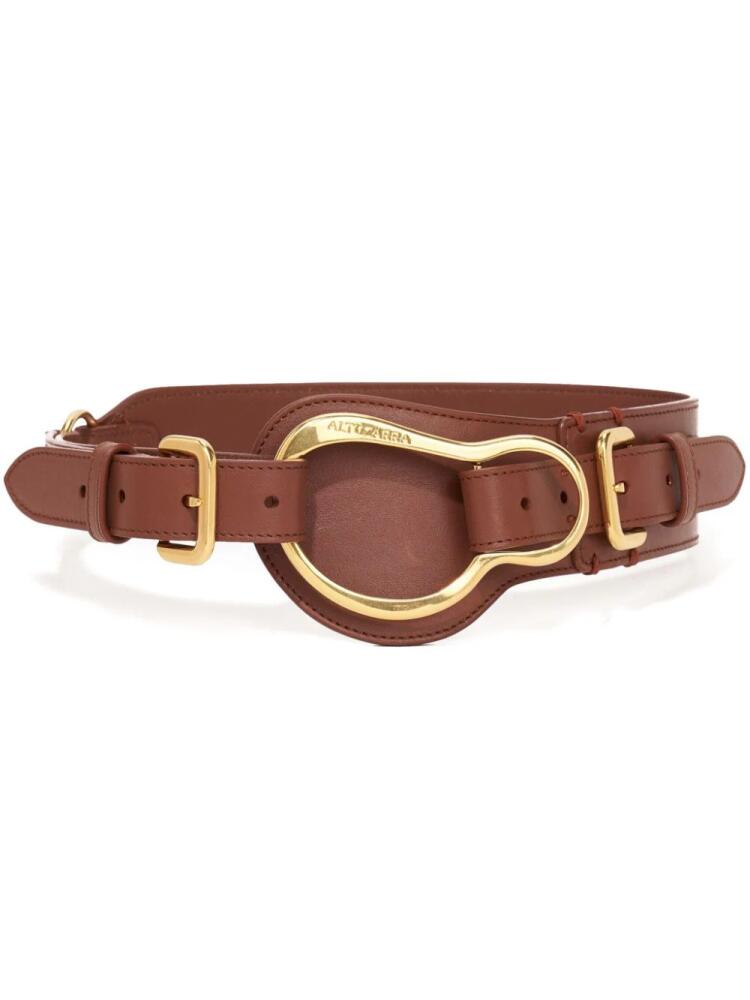 Altuzarra Equestrian leather belt - Brown Cover