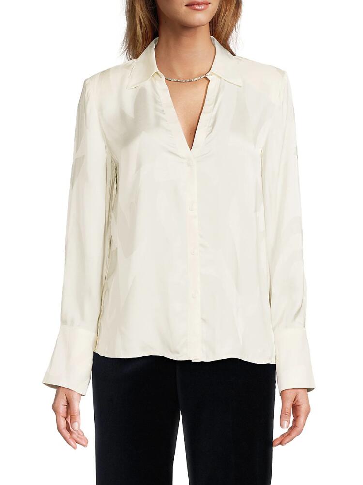 ba & sh Women's Betsey Satin Shirt - Ecru Cover