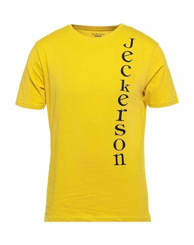 Jeckerson Man T-shirt Yellow Cotton Cover