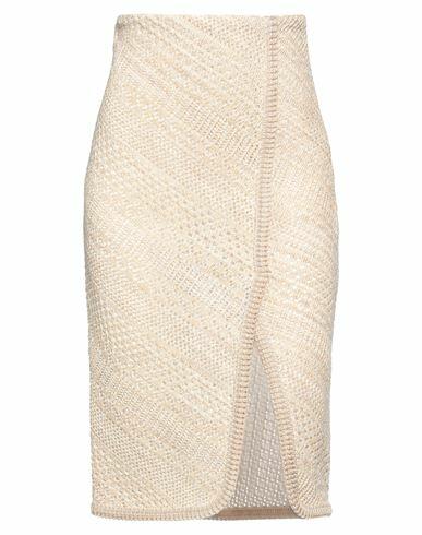 Ermanno Scervino Woman Midi skirt Sand Cotton, Viscose Cover