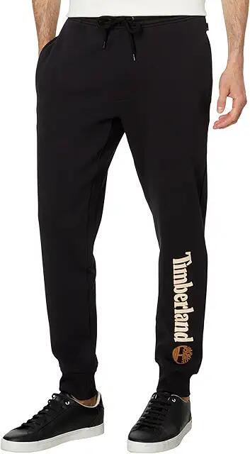 Timberland Linear Logo Sweatpants (Black) Men's Clothing Cover