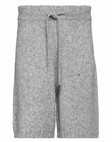 Amaranto Man Shorts & Bermuda Shorts Grey Merino Wool, Alpaca wool, Polyamide Cover