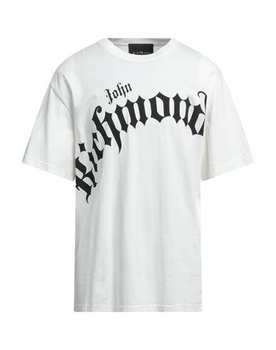 John Richmond Man T-shirt White Cotton Cover