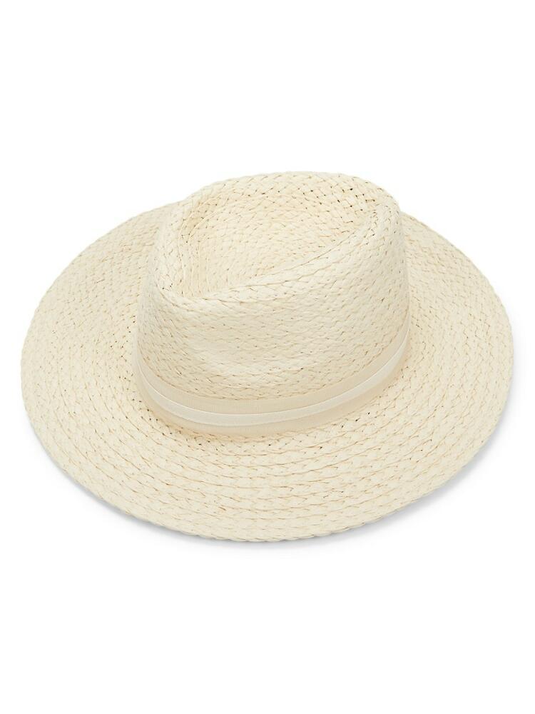 Vince Camuto Women's Woven Design Panama Hat - Natural Cover