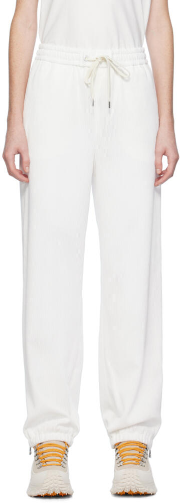 Moncler White Drawstring Lounge Pants Cover