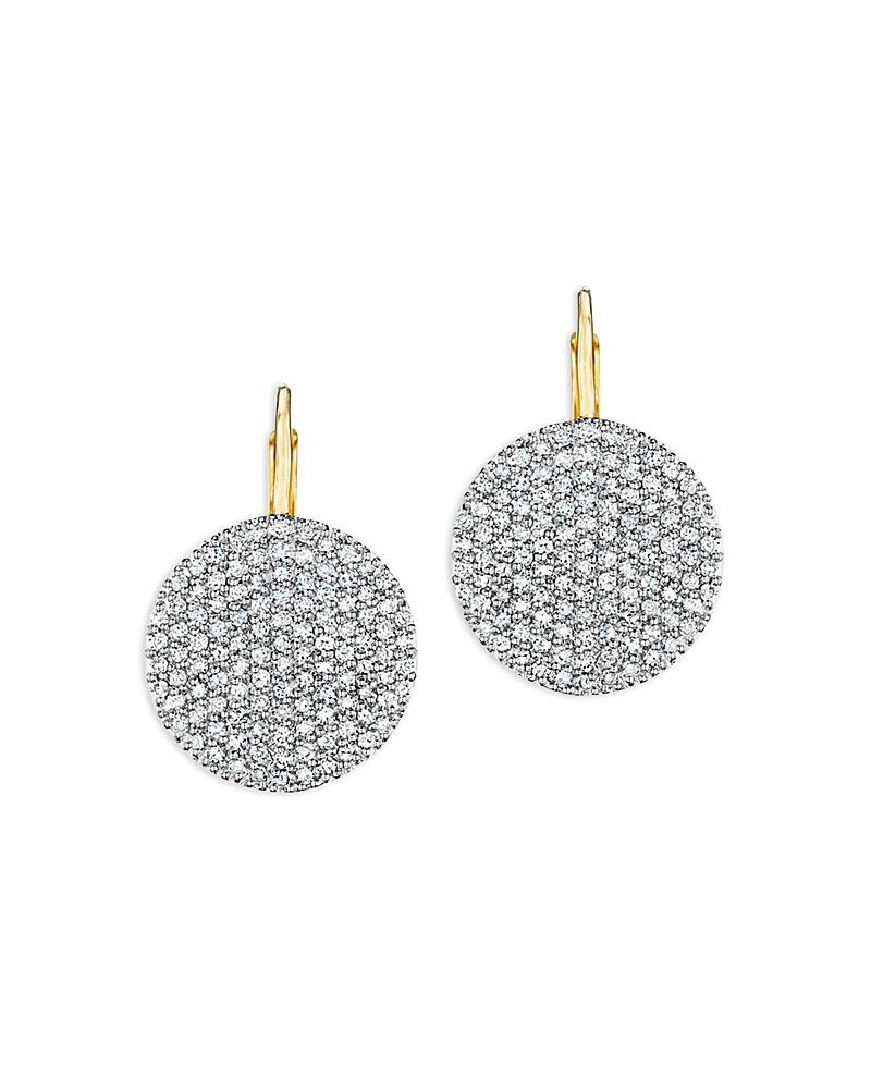 Phillips House Rhodium & 14K Gold Affair Diamond Disc Drop Earrings Cover