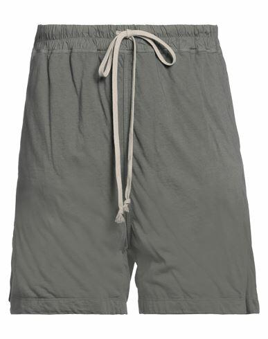 Drkshdw By Rick Owens Man Shorts & Bermuda Shorts Grey Cotton, Elastane Cover