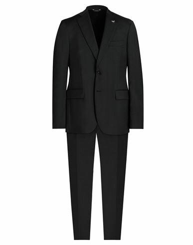 Tombolini Man Suit Steel grey Virgin Wool, Acetate, Viscose Cover