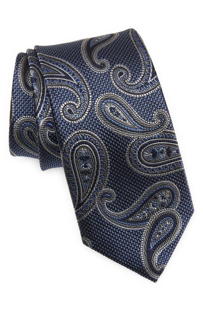 Nordstrom Paisley Silk Tie in Navy Cover