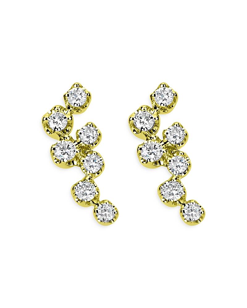 Meira T 14K Yellow Gold Diamond Cluster Earrings Cover