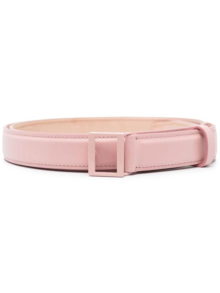 Acne Studios leather buckle belt - Pink Cover