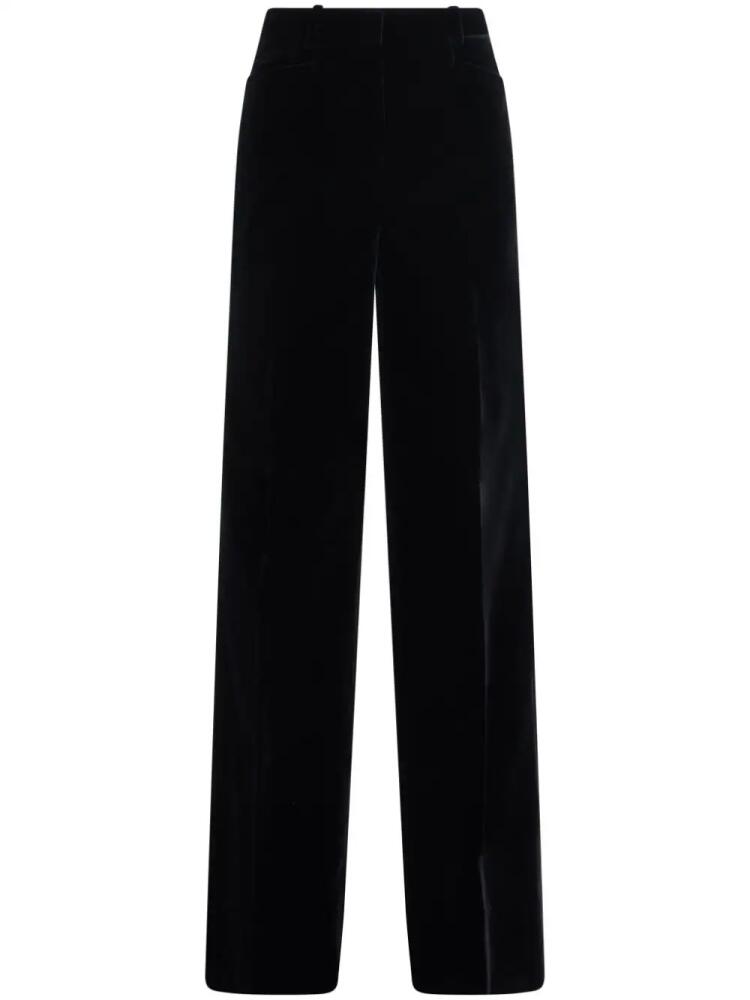 TOM FORD velvet tailored boot cut trousers - Black Cover