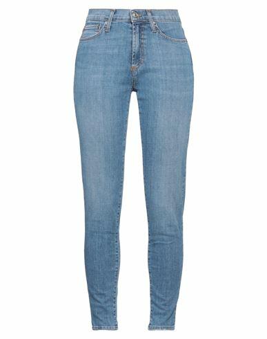 Roÿ Roger's Woman Jeans Blue Cotton, Rubber Cover