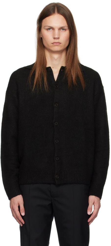 Dunst Black Open Collar Cardigan Cover