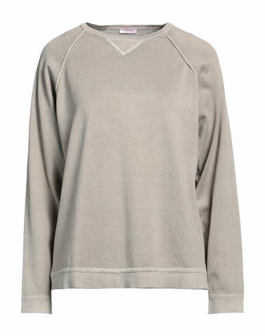 Rossopuro Woman Sweater Light grey Cotton Cover