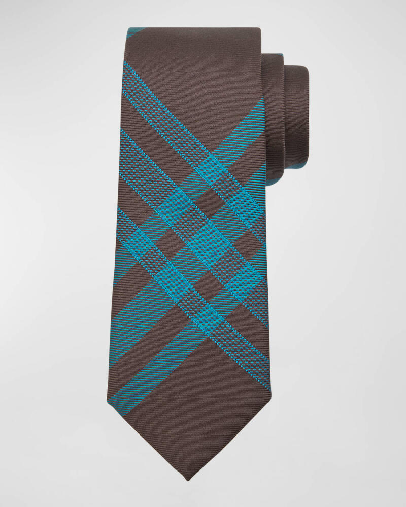 Burberry Men's Check Silk Twill Tie Cover