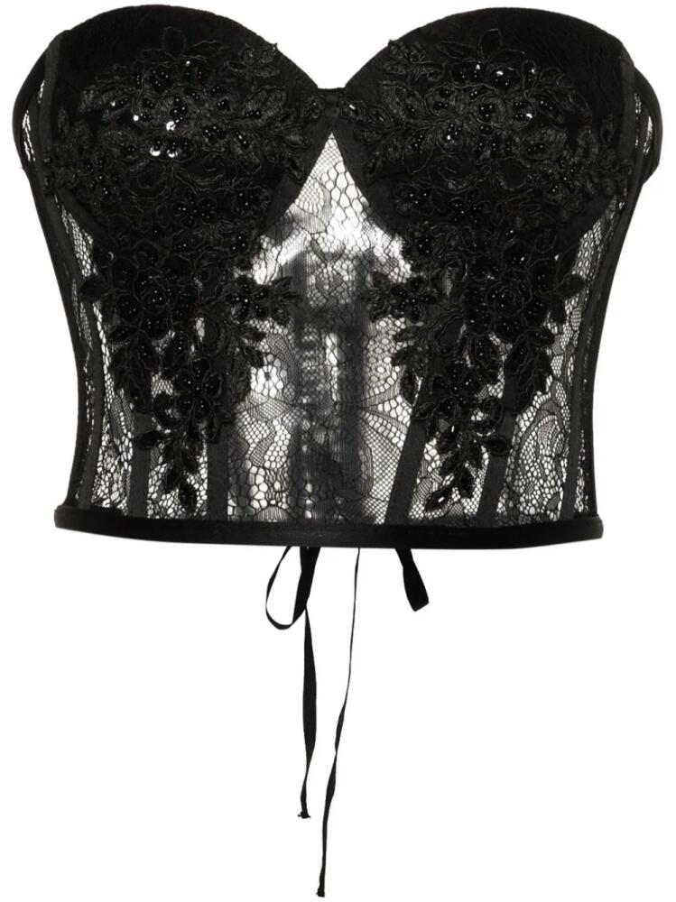 Alchemy x Lia Aram floral-lace corset - Black Cover