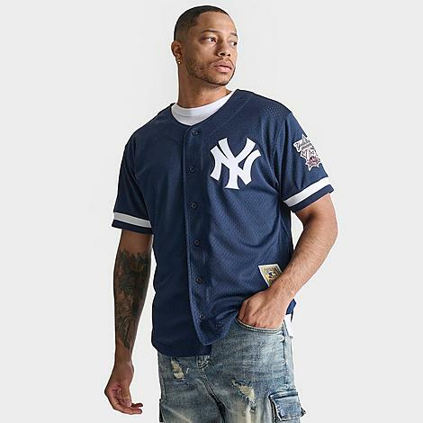 Mitchell And Ness Men's Mitchell & Ness New York Yankees MLB Derek Jeter 1998 BP Baseball Jersey Cover