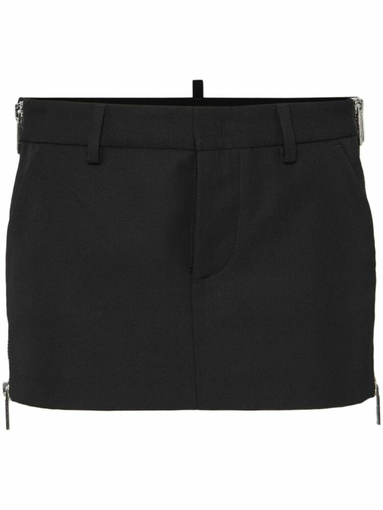 DSQUARED2 side-zip mini skirt - Black Cover