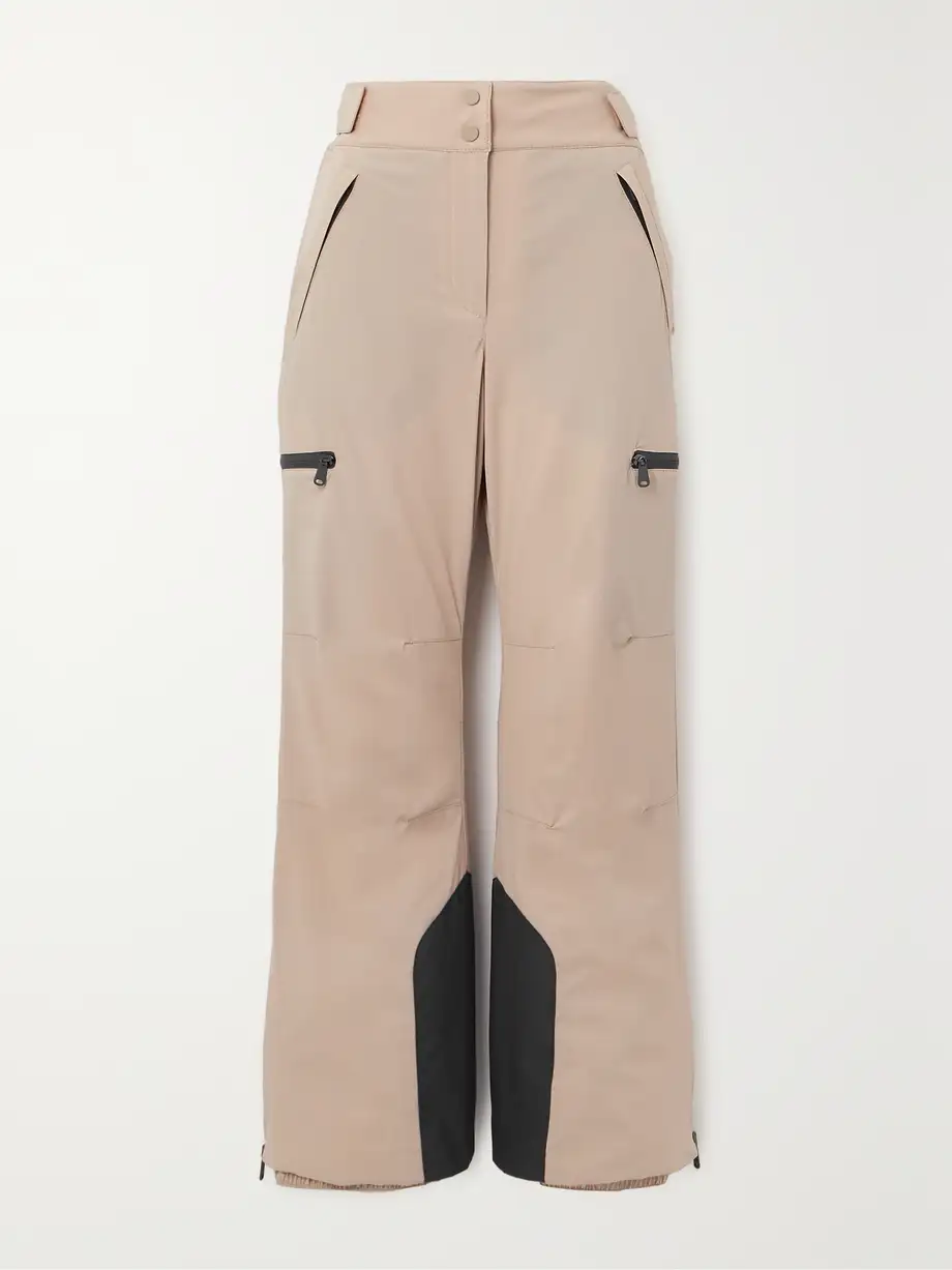 Brunello Cucinelli - Bead-embellished Flared Ski Pants - Neutrals Cover