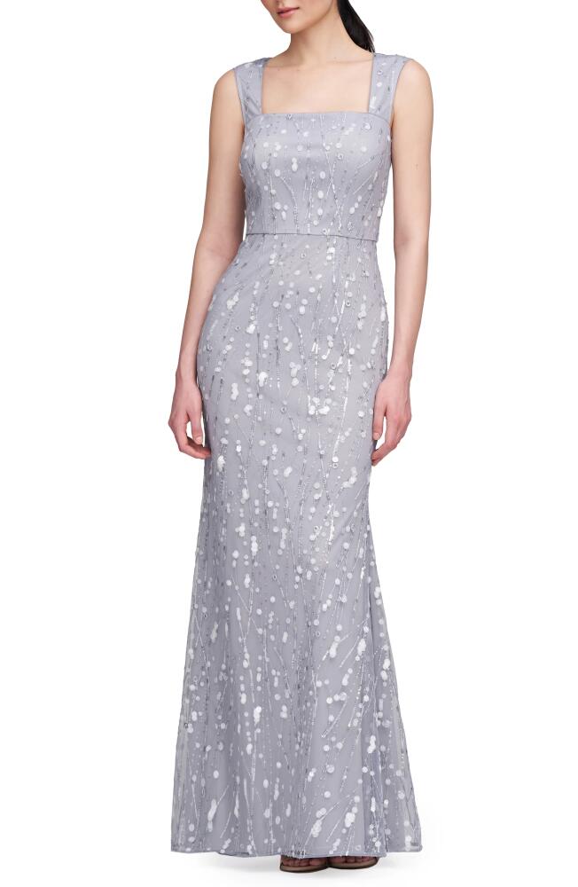 JS Collections Haden Mermaid Gown in Silver Cover