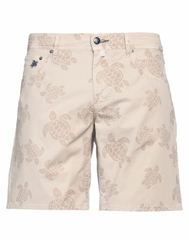 Vilebrequin Man Shorts & Bermuda Shorts Beige Cotton, Elastane Cover