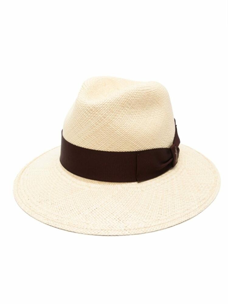 Borsalino Amedeo straw Panama hat - Neutrals Cover