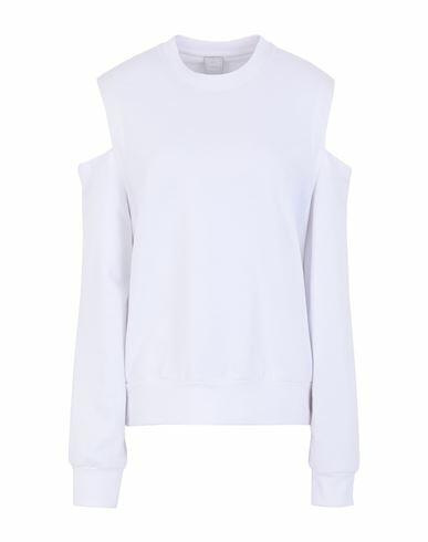 8 By Yoox Organic Cotton Cut-out Detail Sweater Woman Sweatshirt White Cotton Cover