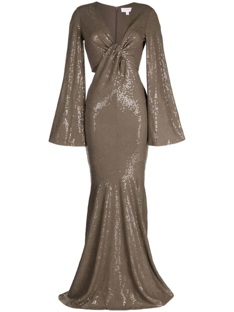 Michael Kors Collection sequinned fishtail gown - Brown Cover