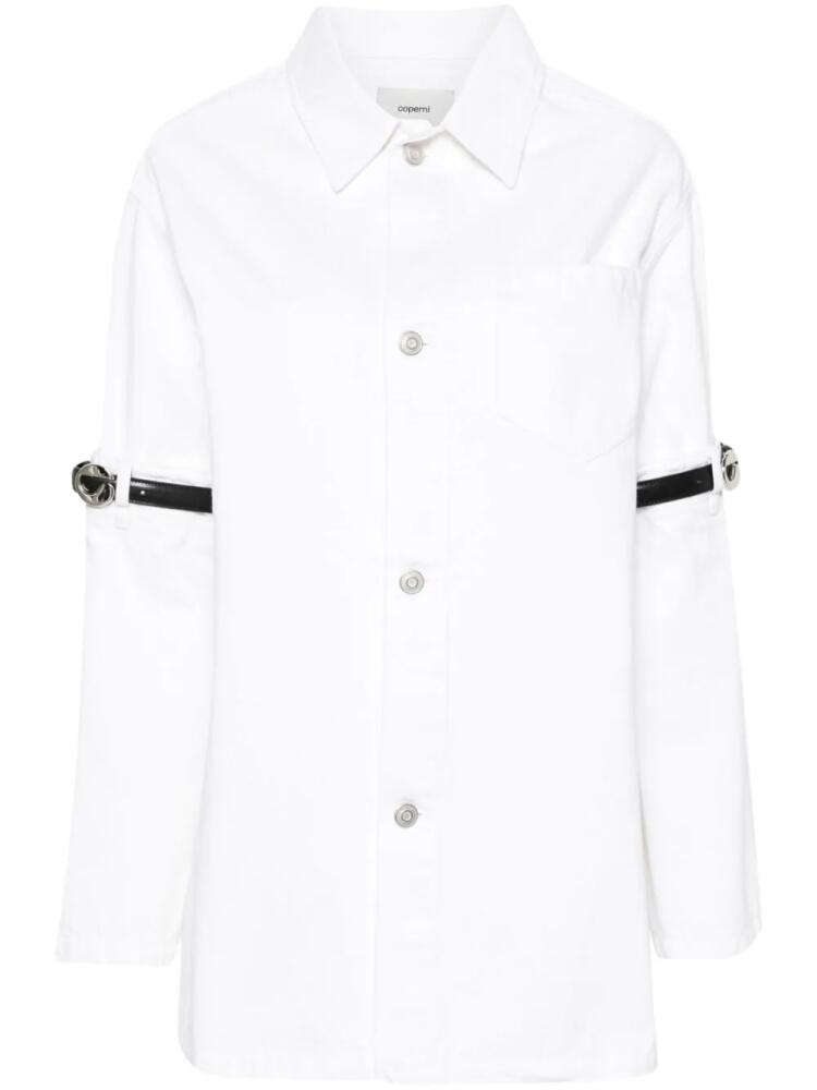 Coperni Hybrid denim shirt - White Cover