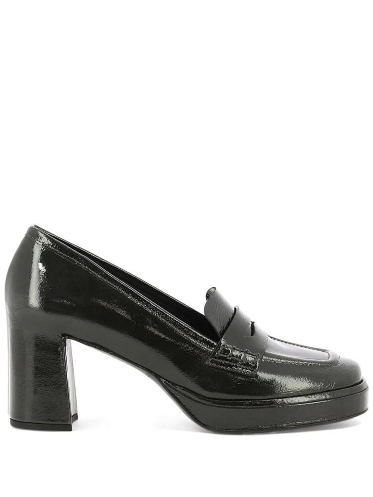 Del Carlo Lisbona 75mm leather loafers - Black Cover