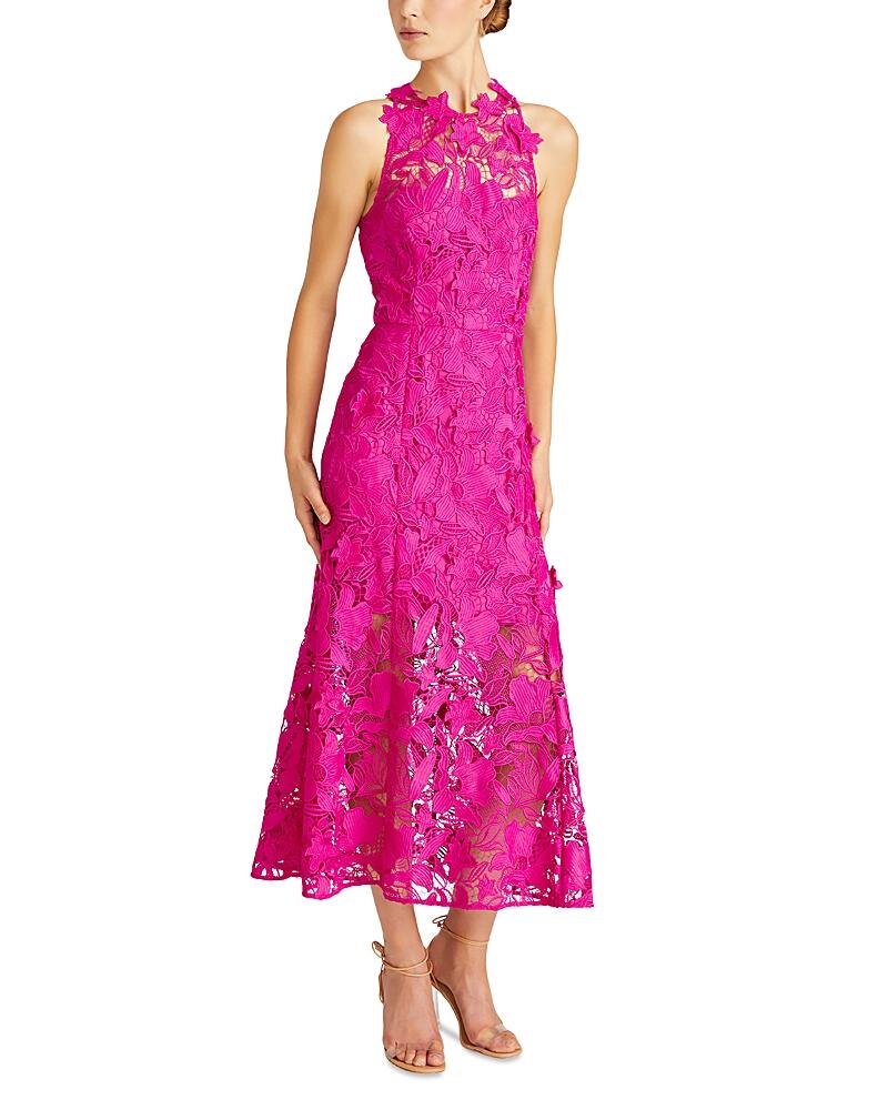 Ml Monique Lhuillier Colette Floral Lace Midi Dress Cover