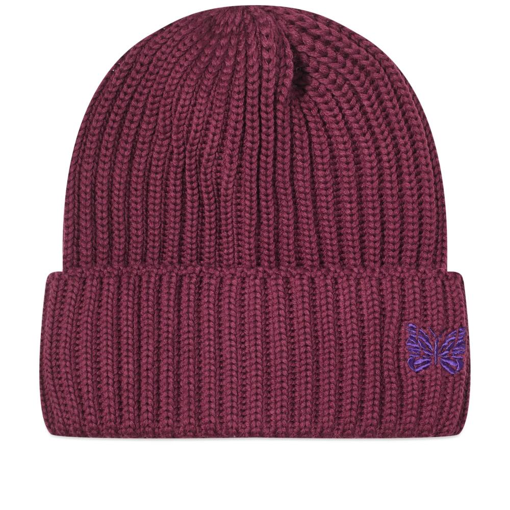 Needles Merino Wool Watch Beanie in Wine Cover