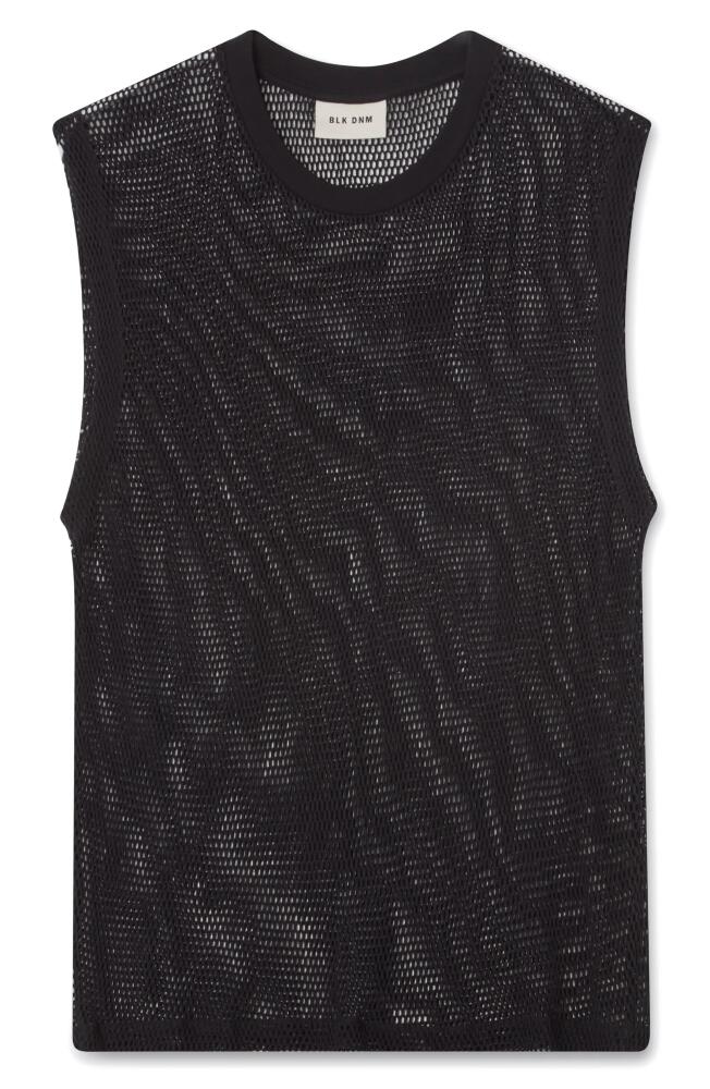 BLK DNM Organic Cotton Mesh Tank in Black Mesh Cover