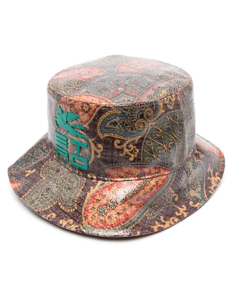 ETRO paisley-print coated bucket hat - Brown Cover