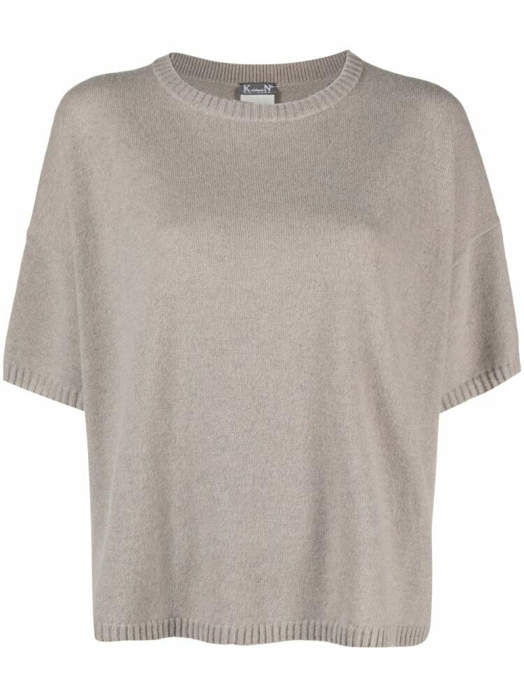 Kristensen Du Nord short-sleeve cashmere jumper - Grey Cover