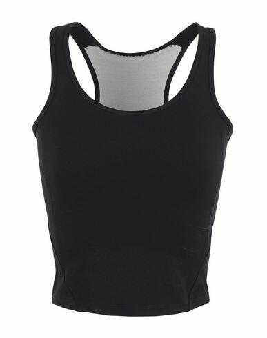 Sàpopa Classy Woman Tank top Black Nylon, Elastane Cover