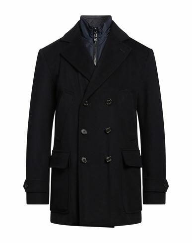 Sealup Man Coat Midnight blue Wool, Cashmere Cover