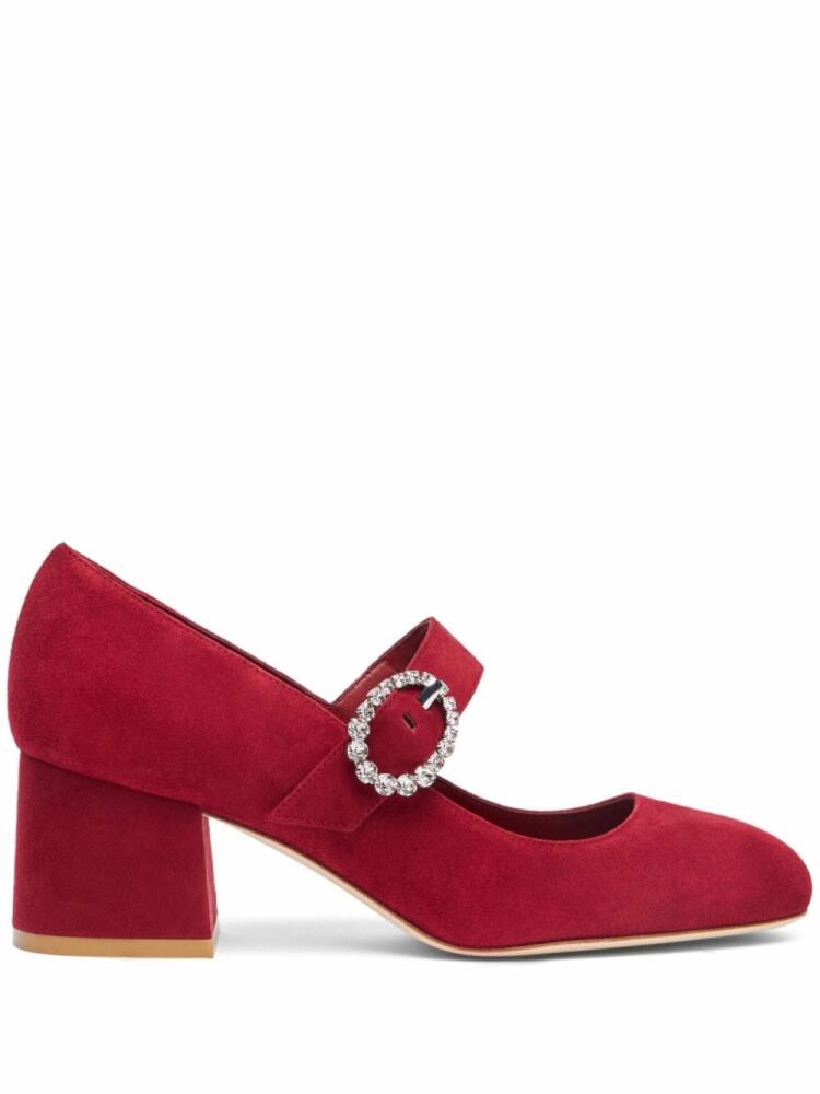 Stuart Weitzman Skyhigh 65mm suede pumps - Red Cover