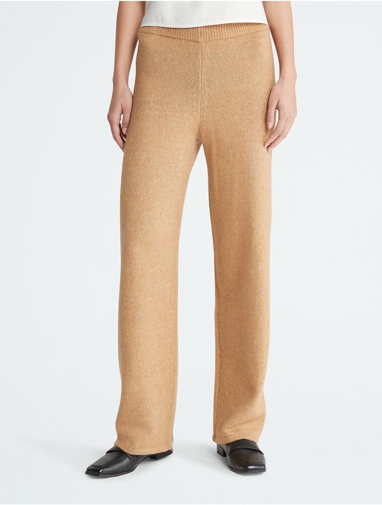 Calvin Klein Women's Sweater Pants - Brown Cover