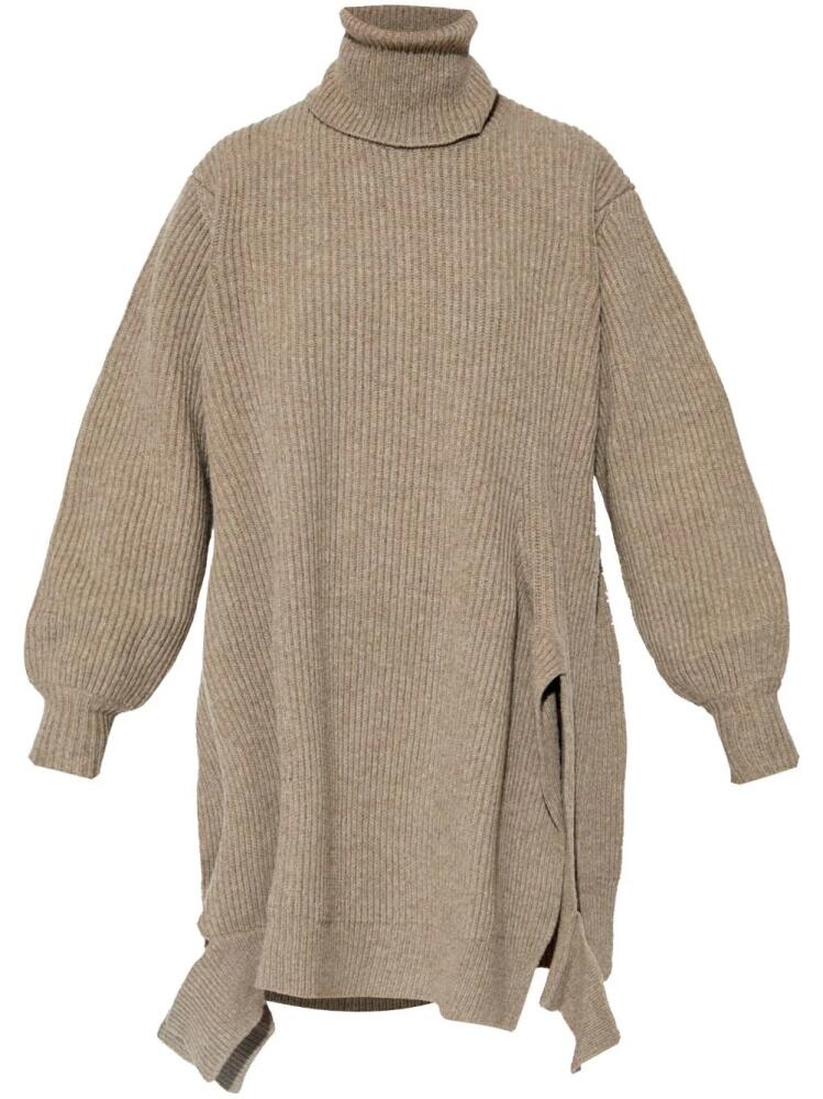 Yohji Yamamoto turtle neck dress - Neutrals Cover