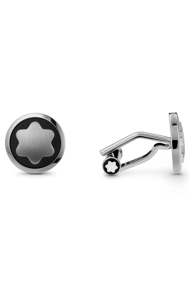 Montblanc Snowcap Stainless Steel Cuff Links Cover