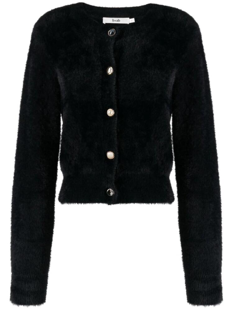 b+ab brushed knitted cardigan - Black Cover