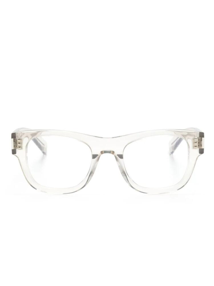 Saint Laurent Eyewear square-frame glasses - Neutrals Cover