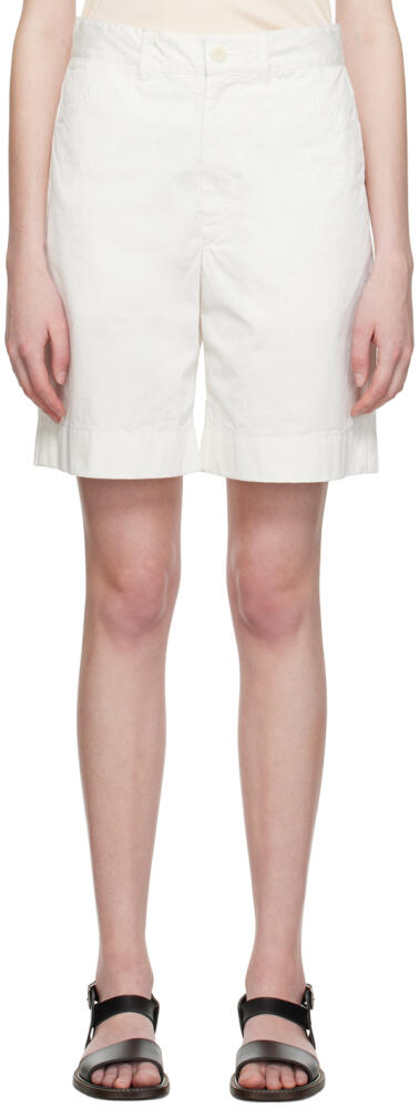 LEMAIRE White Chino Shorts Cover