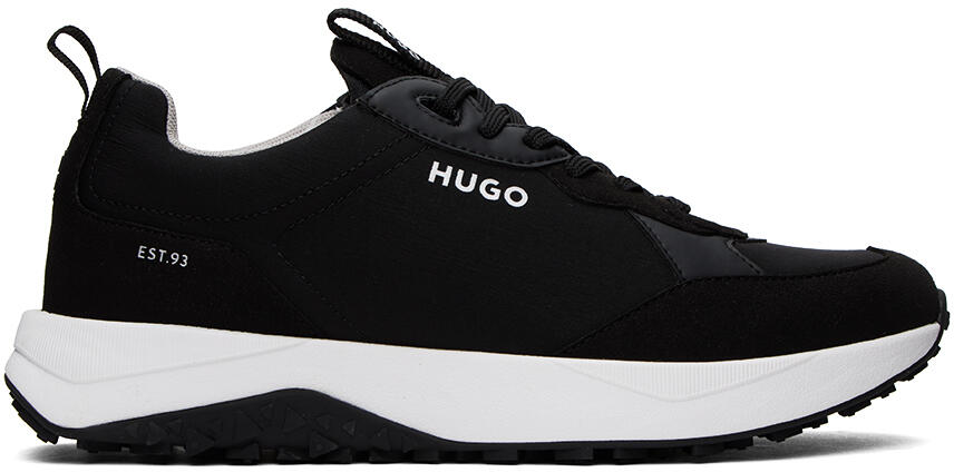 Hugo Black Mixed Material Sneakers Cover