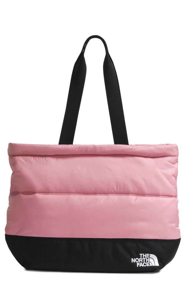 The North Face Nuptse Tote in Mauve/Tnf Black Cover